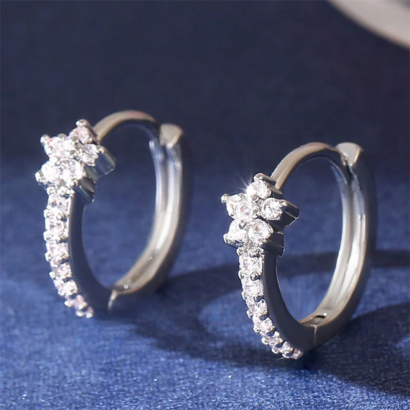 Star Huggie Hoops