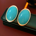 Vintage Red Oval Drop
