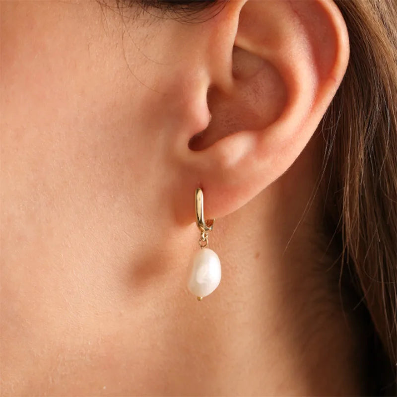 Pearl Dangle Drop Earrings
