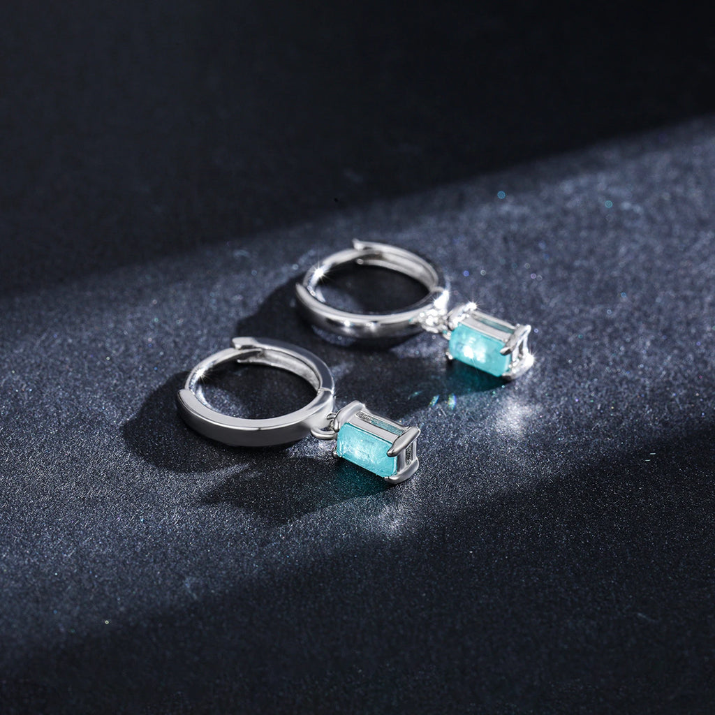Tourmaline Huggie Hoops