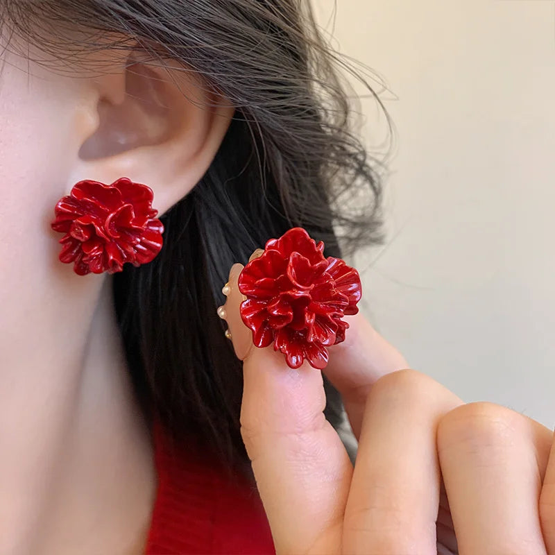 Vintage Dripping Oil Drop and Stud Earrings