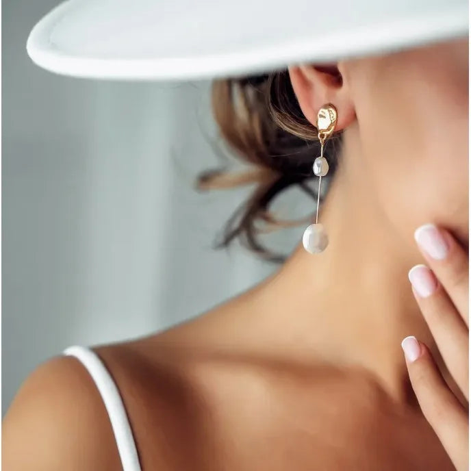 Baroque Pearl Drop Earrings