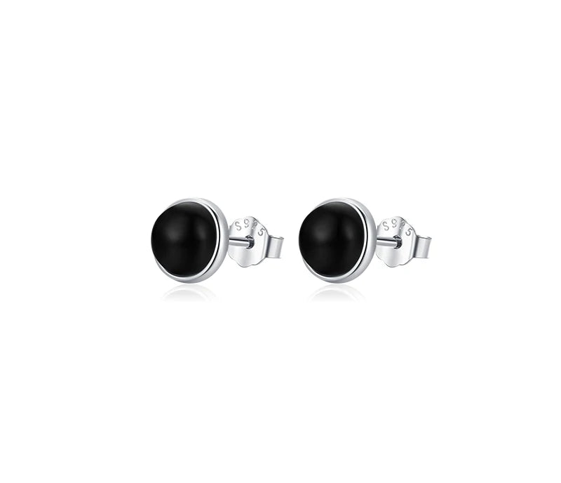 Black Agate Stud
