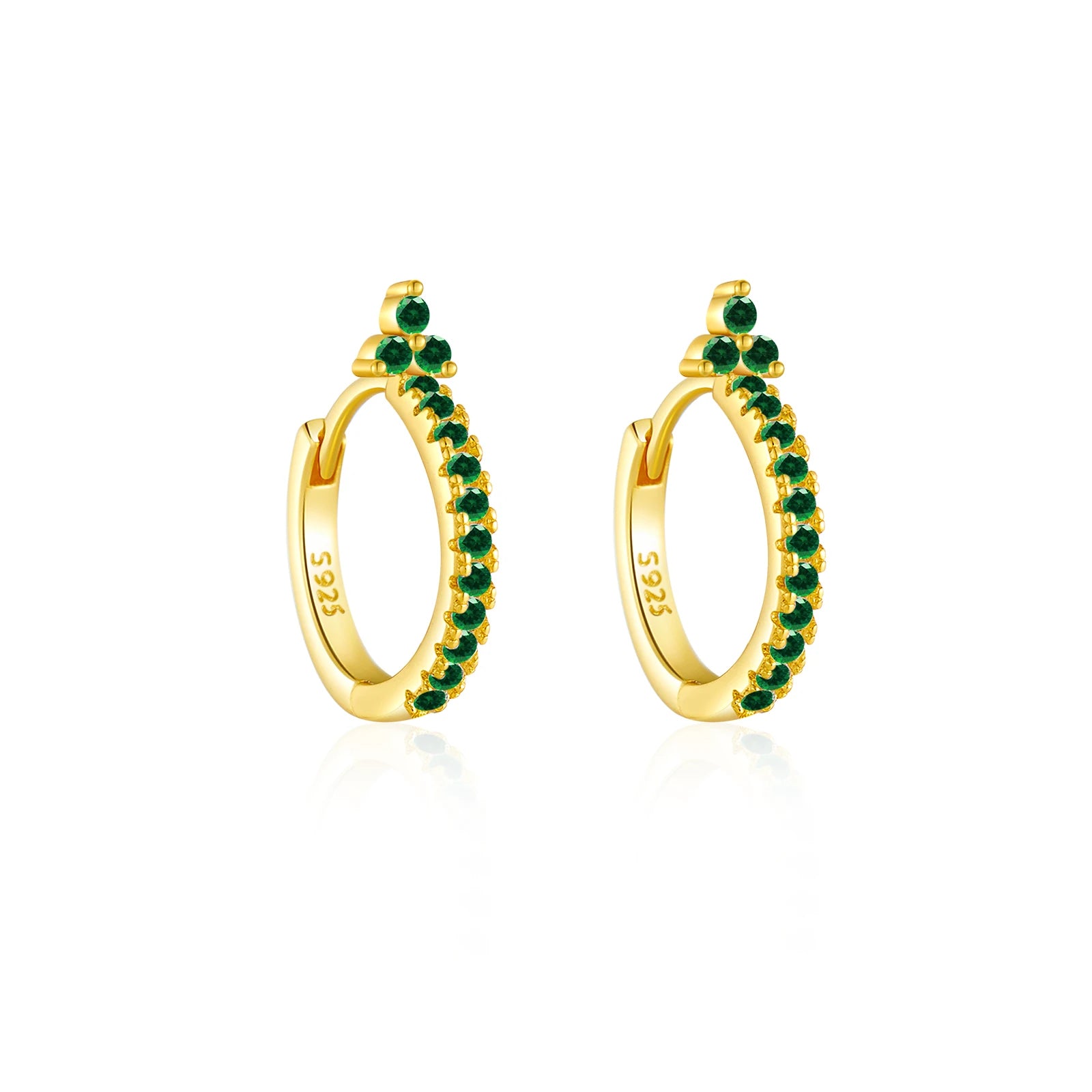 Flower Huggie Hoops